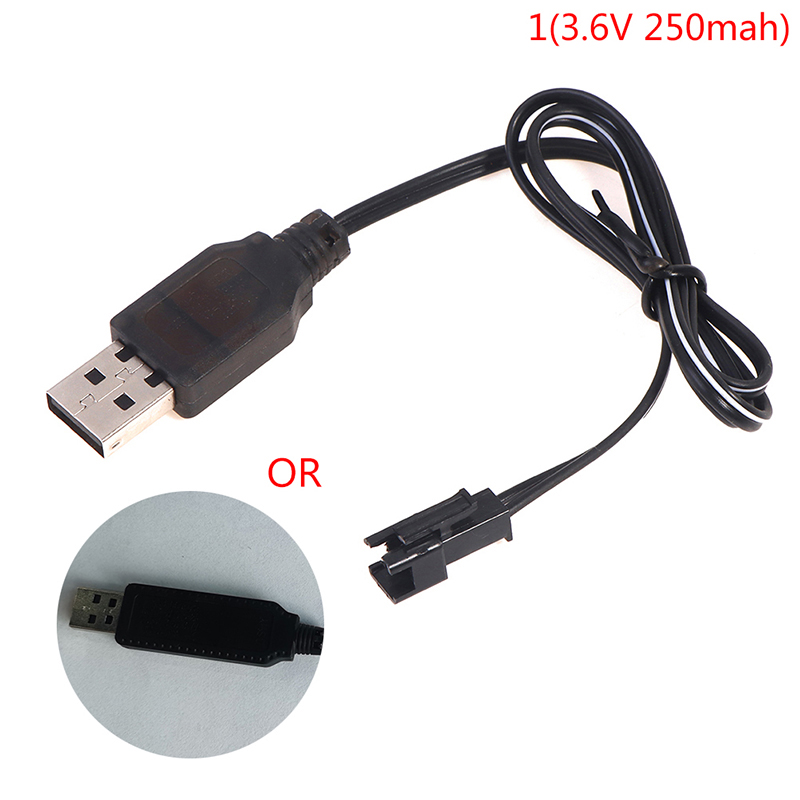 3.6-9.6V 250mA NiMh/NiCd Battery USB Charger Cable SM 2P Forward Plug Remote Control Car USB Charger Electric Toy~: PURPLE