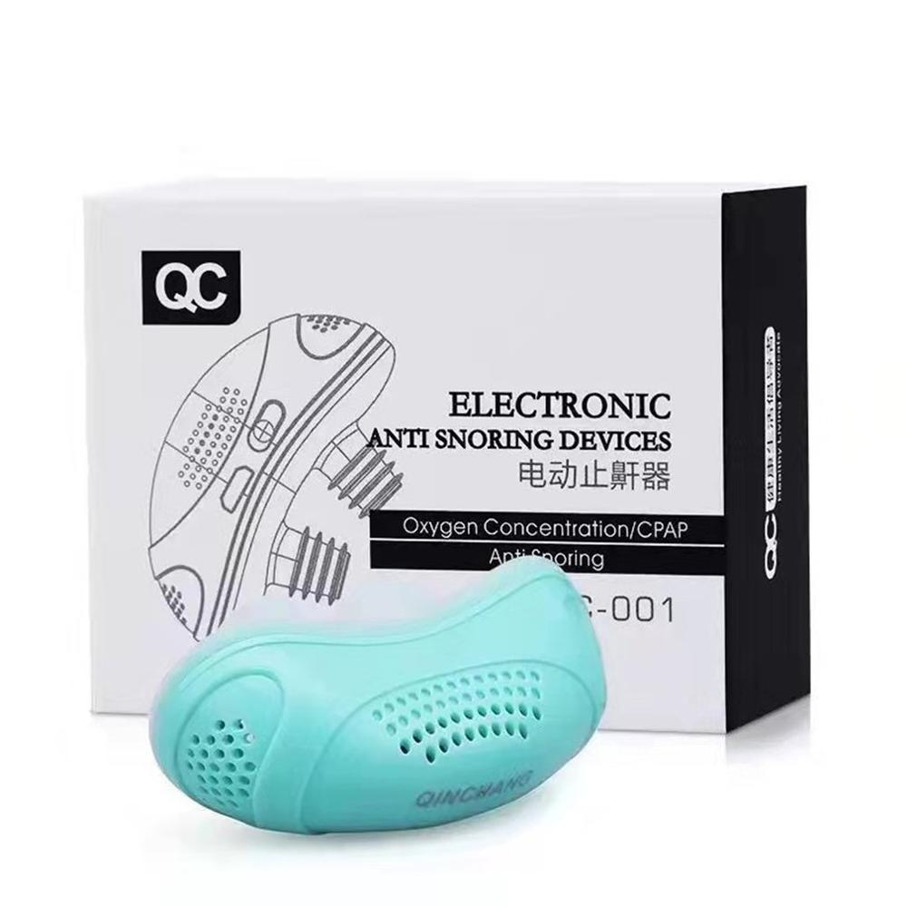 Micro Electric Anti Snoring Electronic Device Sleep Apnea Stop Snore Aid Stopper Usb Electric Anti Snoring Devices: Orange