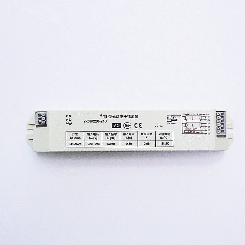 AC220-240V 2X36W instant start electronic ballast t8,fluorescent light electronic ballast,J16702