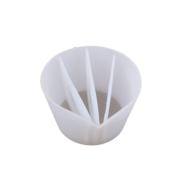 Clear Silicone Epoxy Resin Mixing Cups Distribution Measuring Cup DIY Epoxy Resin Tools For Jewelry Making Handmade Hobby Craft: 4 Holes
