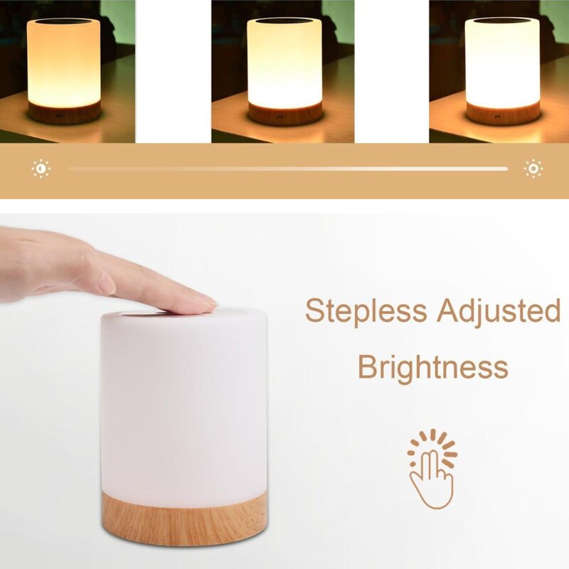 LED Smart Bedside Lamp Table Lamp Friendship Bed Desk Light for Bedroom Bedside Lampe Bed Night Lights Christmas