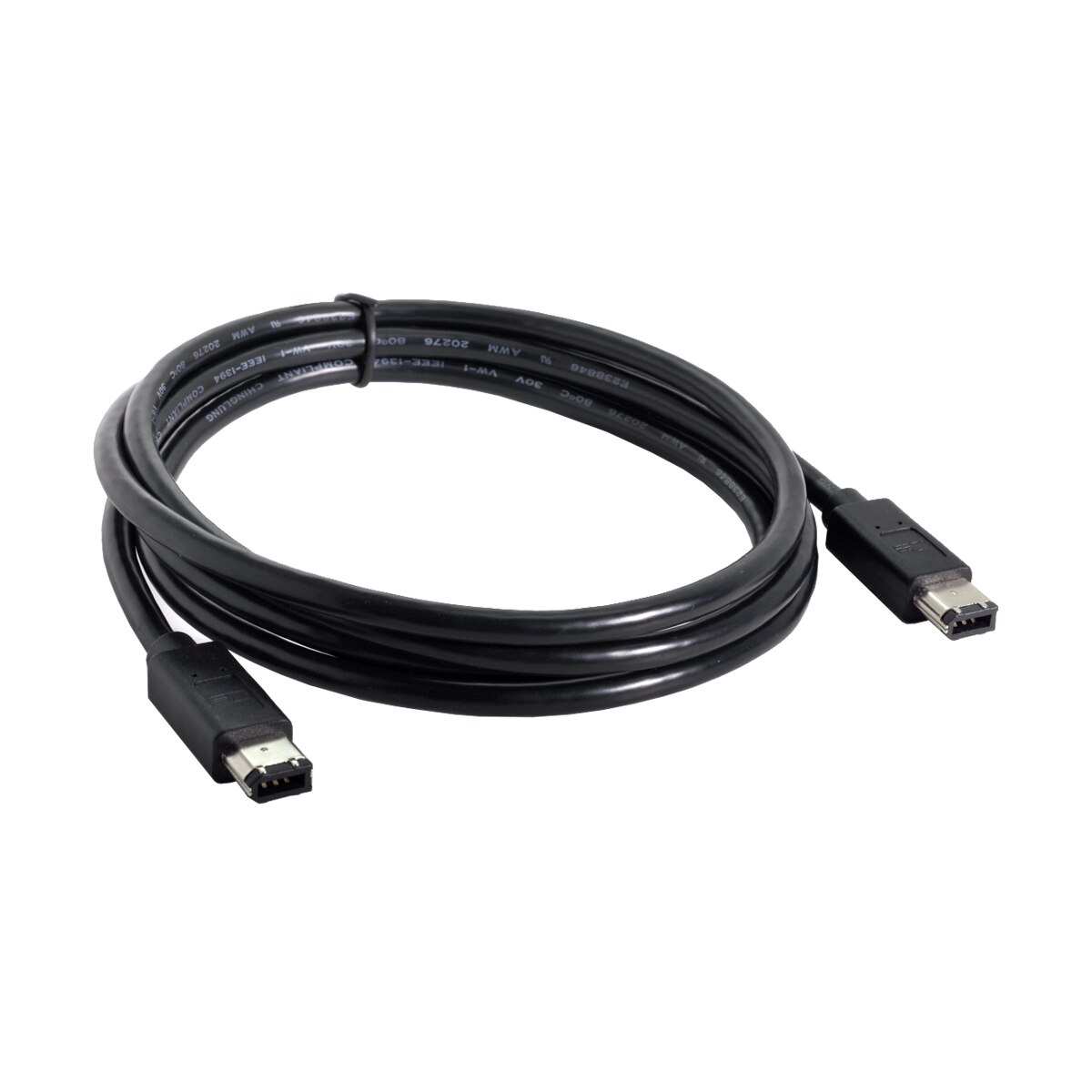 Cablecc FW-016-1.8M 6 Pin 6pin Ieee 1394 Ieee 1394 Firewire 400 6 6 Ilink Kabel Ieee 1394 1.6M Zwart