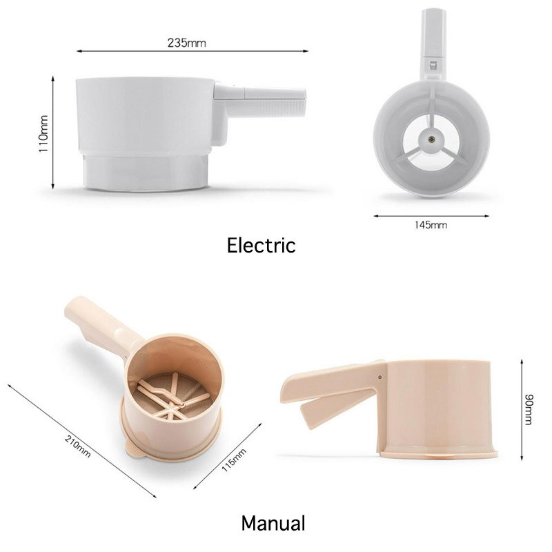 BUTORY Elektrisches Mehlsieb - Automatisches Sieb Für Backzubehör