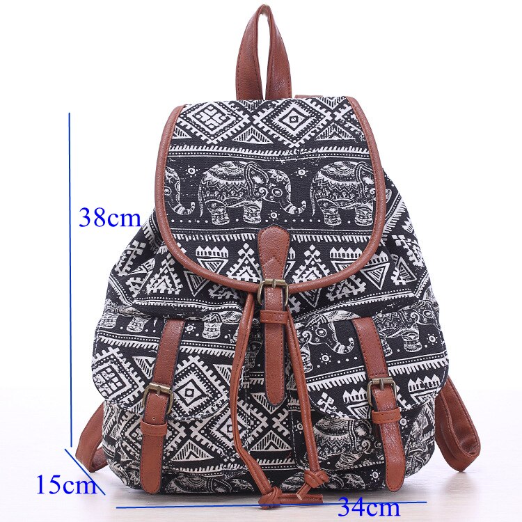 Mode Vrouwen Rugzak Canvas Afdrukken Rugzakken Bloemen Schooltassen Voor Tieners Meisjes Reizen Rugzak Sac A Dos Bolsas Mochilas