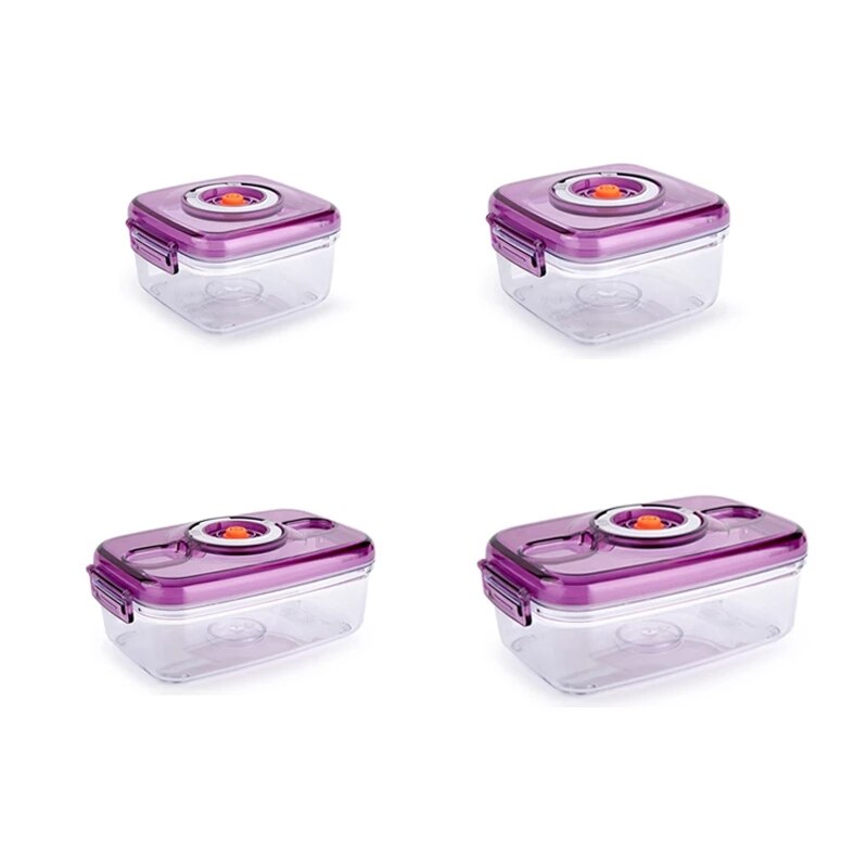 1400ML Vacuum Container Fresh-keeping Box Food Container Airtight Jar For Food Preservation Moisture-proof Kitchen Box Storage