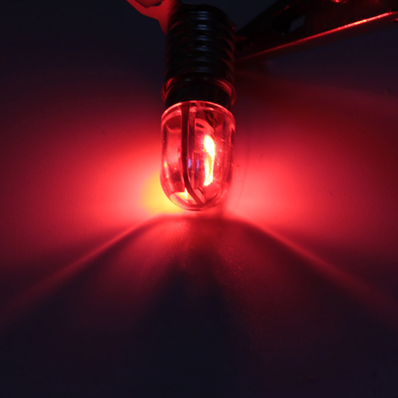 Bombilla E10 bombilla Interior Led 6v 12v 24v 36v 48v 110v 220v Mini 1W indicador automático luz de advertencia señal lámpara de ahorro de energía 6 V: Rojo / 3 ud