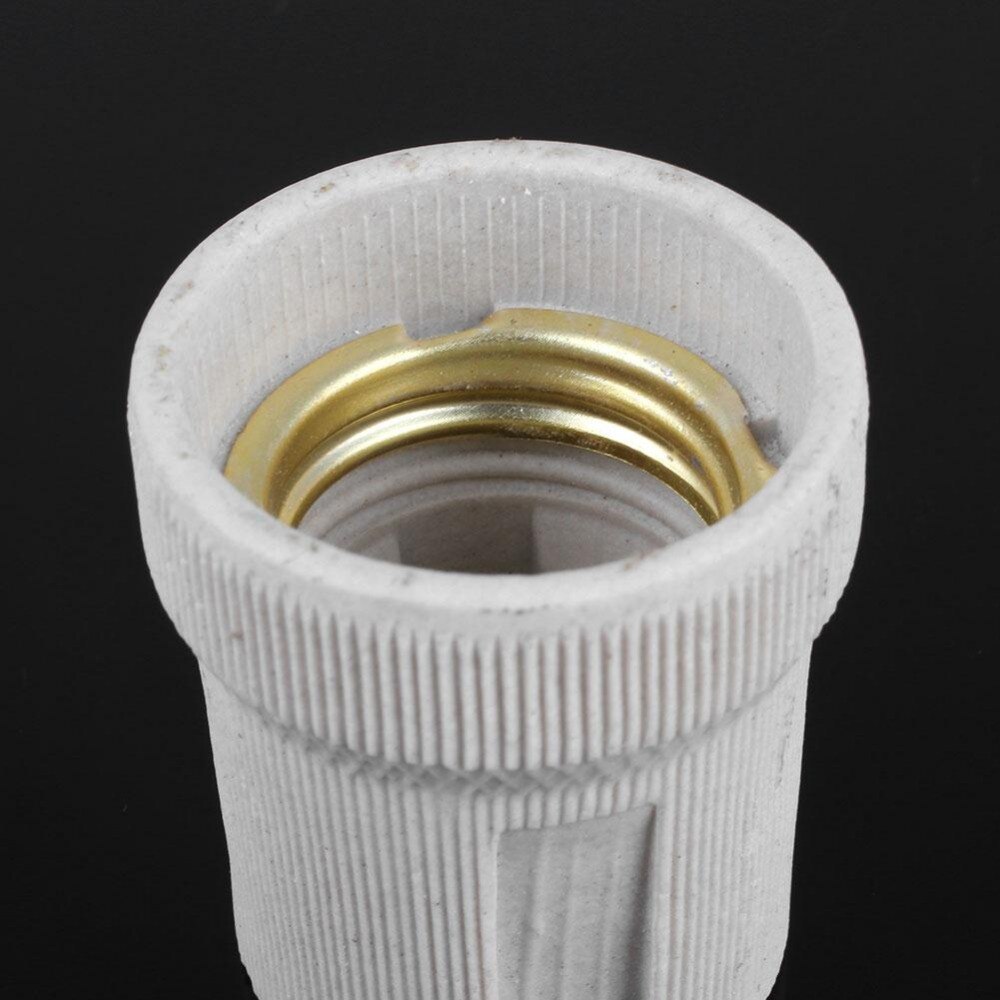 Lamp Holder Screw E27 Ceramic Socket Bulb Base Holder for Heat Lamps Reptile Vivarium