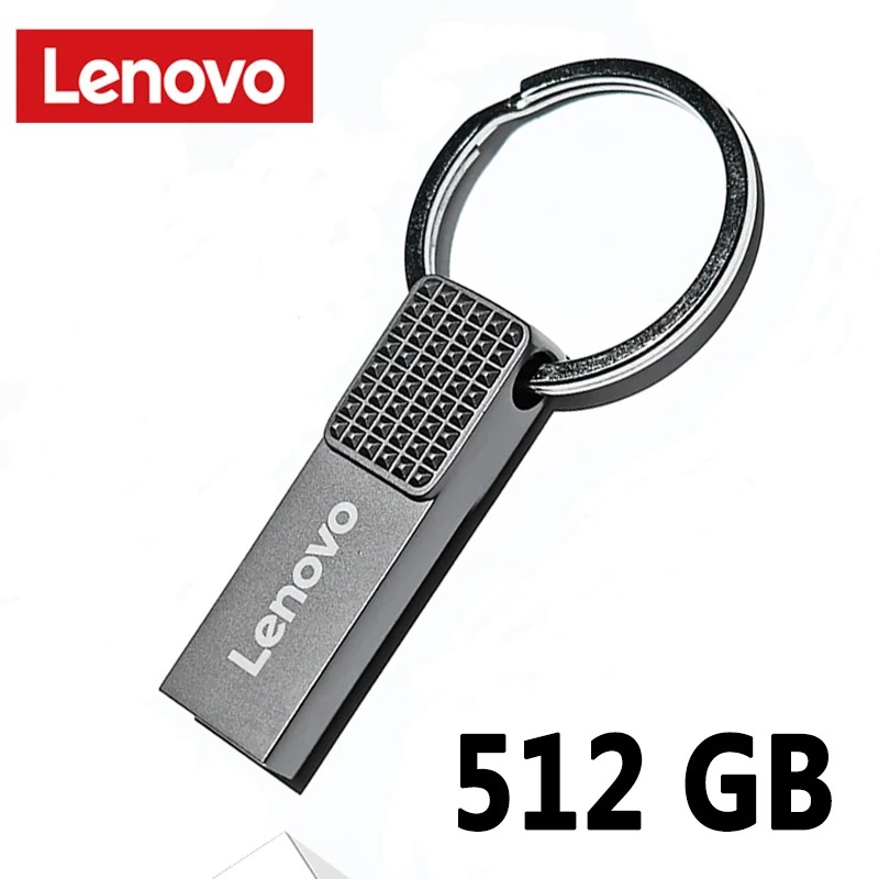 Original Lenovo 2TB USB Flash 3.0 Drive Metal Real Capacity 1TB 512GB Memory Stick High Speed Flash Disk Storage U Disk For PC