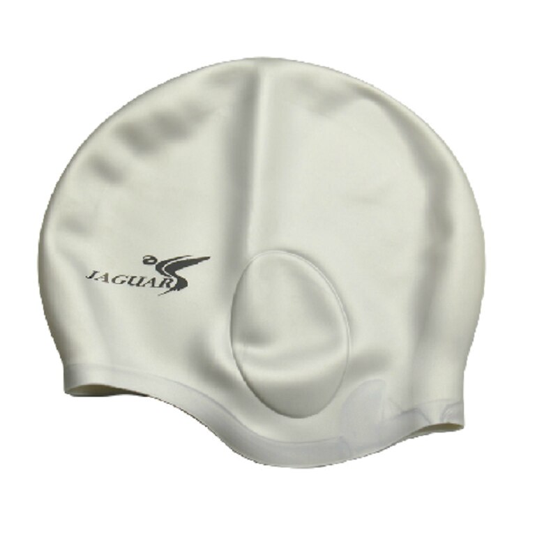 Vandtæt silikone svømmehætte voksen svømme unisex silicagel ørebeskyttelse svømmehætte mænd kvinder silikonehætte svømmehue 2pc