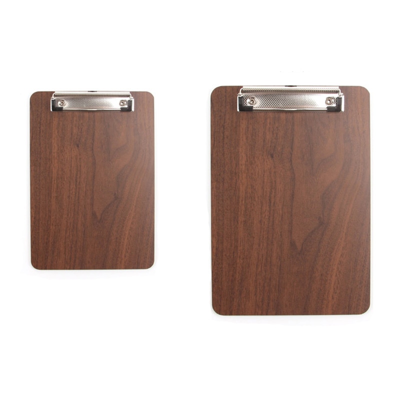 A4/A5 Wooden Memo Clipboard Meeting Record Writing Clip Board Can Hangable Student Drawing Folder File Hardboard Office