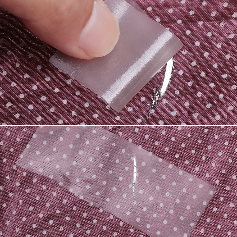 5 stk pvc vandtæt gennemsigtig selvklæbende nylon luftpude klud patches udendørs telt jakke reparation tape tilbehør – Grandado