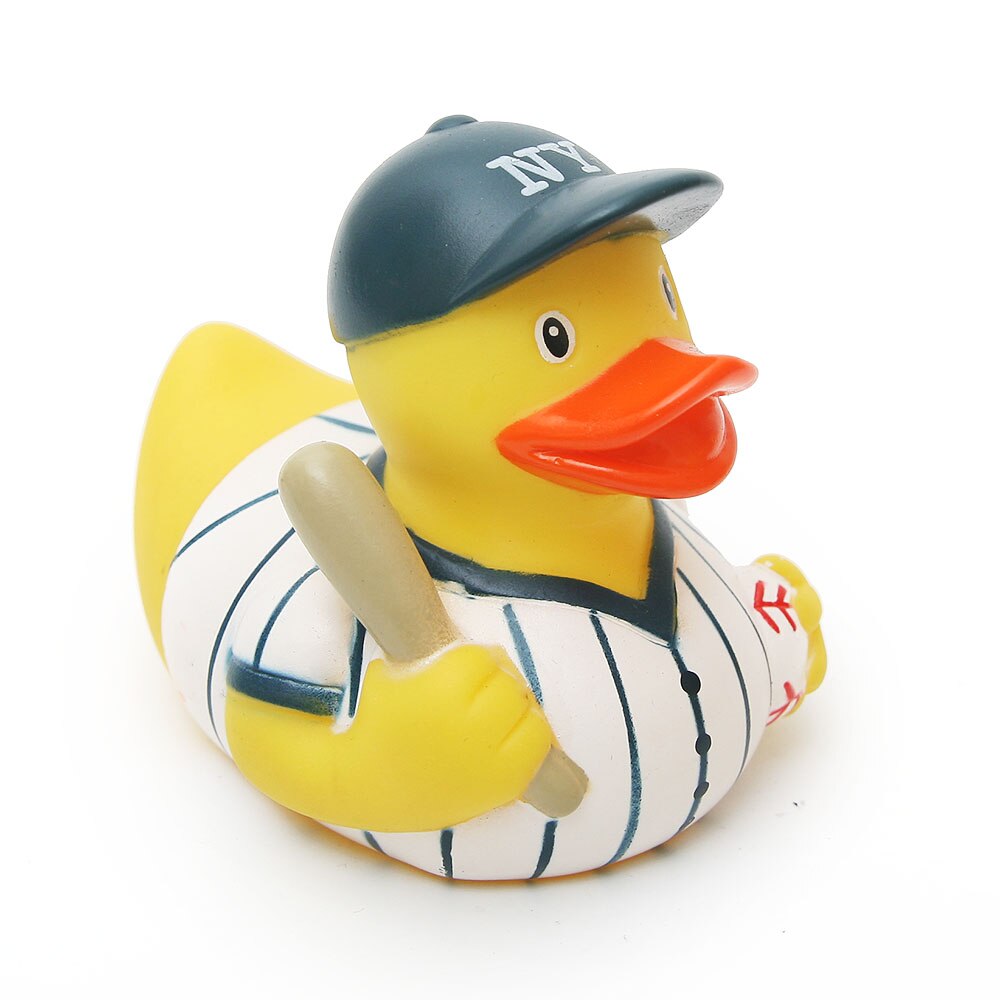 ESALINK 8-10Cm pływająca kaczka policja Baseball strażacy gumowa Ducky zabawka do kąpieli dziecko poznawcze zabawki kąpielowe zabawki edukacyjne