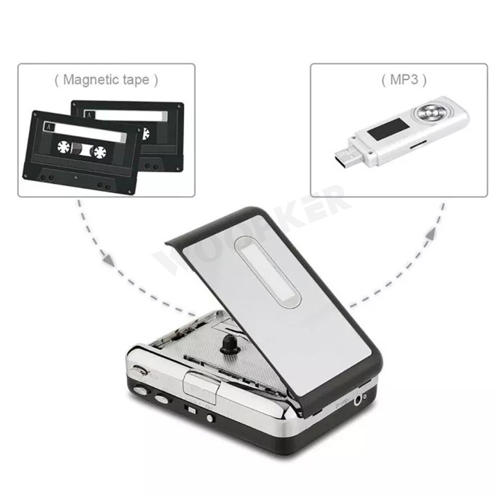 Draagbare Cassette Speler Recorder Standalone Audio Muziek Recorder Cassette Naar MP3 Converter Bespaar In Usb Flash Drive