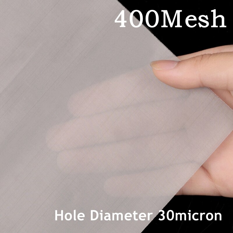 6-400 mesh 304 Stainless Steel Water Filter Mesh Kitchen Tools Food Coffee Wine Screen Filter Wire Net Fabric Screening Strainer: 400Mesh 30Micron