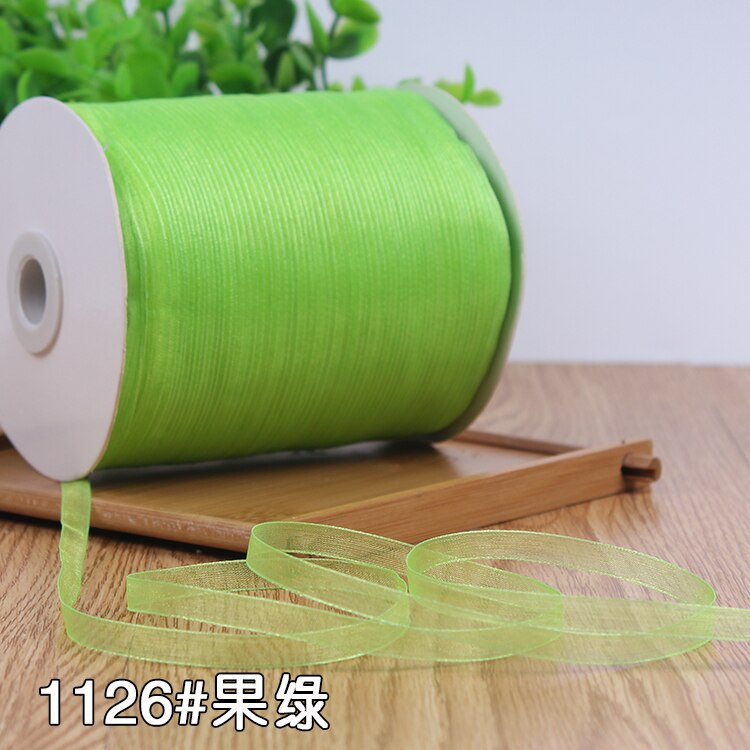 6mm Organza Ribbon (10 Meters/lot) Decorative Packing Wedding Crafts Christmas Wrap Handmade DIY Material Supplies: Dark purple