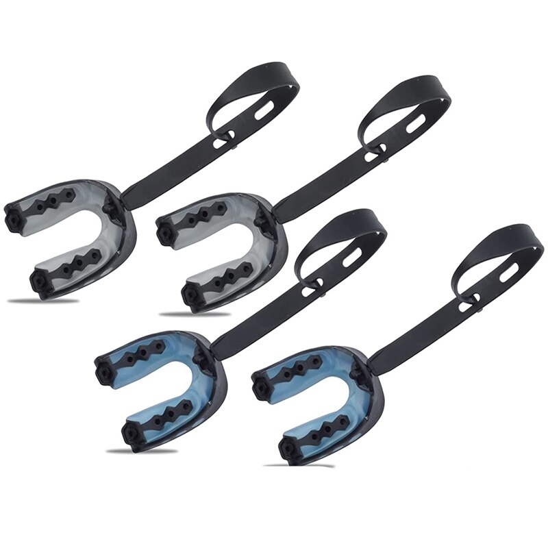 NEW-4 Pack calcio protezione della bocca, calcio protezione della bocca per adulti e giovani, sport per la bocca per Hockey, basket, MMA: Default Title