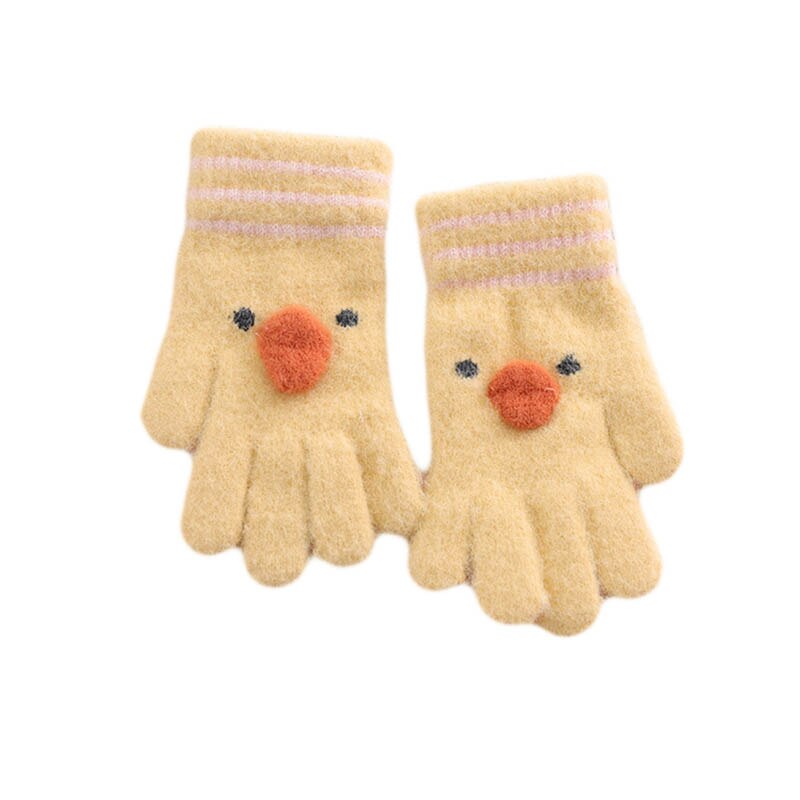 3 ~ 5Y Winter/Herfst Kinderen Warme Handschoenen Kids Vingers Super Zachte Gebreide Jongens Handschoenen Carton Meisjes handschoenen Voor Kids
