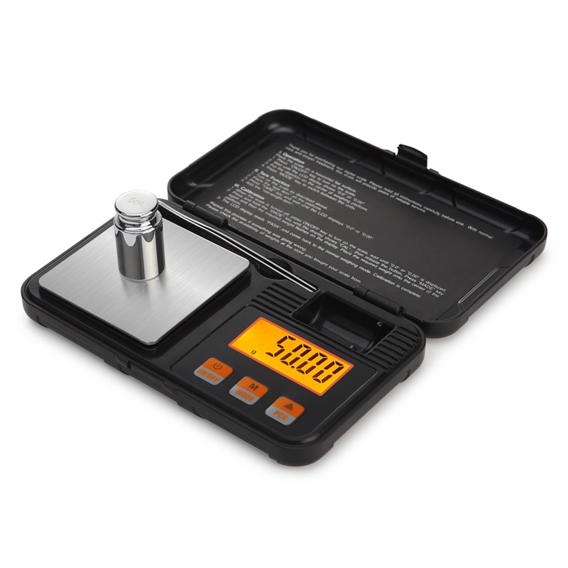 200G 0.01G Mini Precisie Digitale Weegschaal Voor Goud Sterling Zilveren Sieraden Gewicht Balance Met 50G Gewichten En pincet