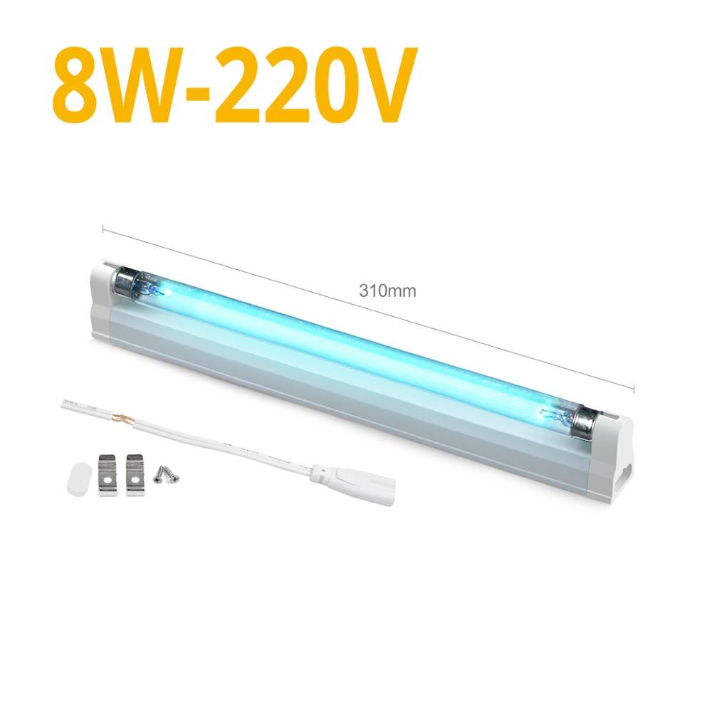 6W-40W UV Lampe Uv Quarz 110V 220V EU Us-stecker T5 Bar Rohr Hause studie Küche Wc Kinder Zimmer Led-lampe Ozon UVC Licht: 8W 220V
