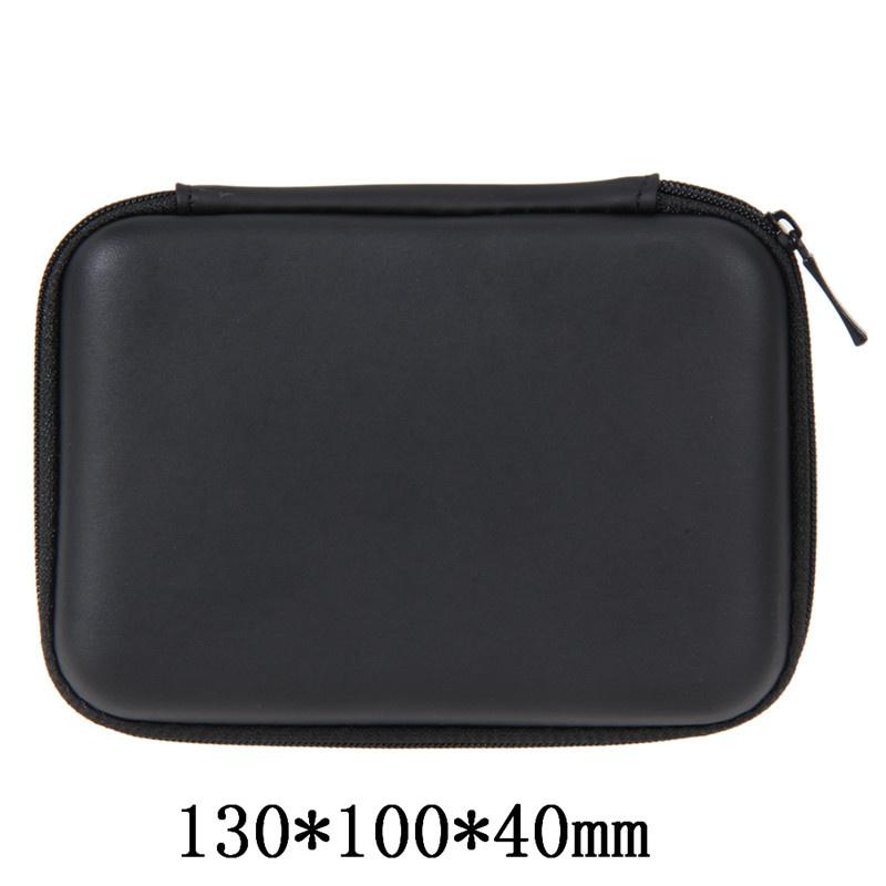 2.5 pouces EVA jeux HDD disque dur disque sacs écouteur rembobinable externe protecteur pochette étui Mobile Powerbank boîte de rangement couverture: Black 1