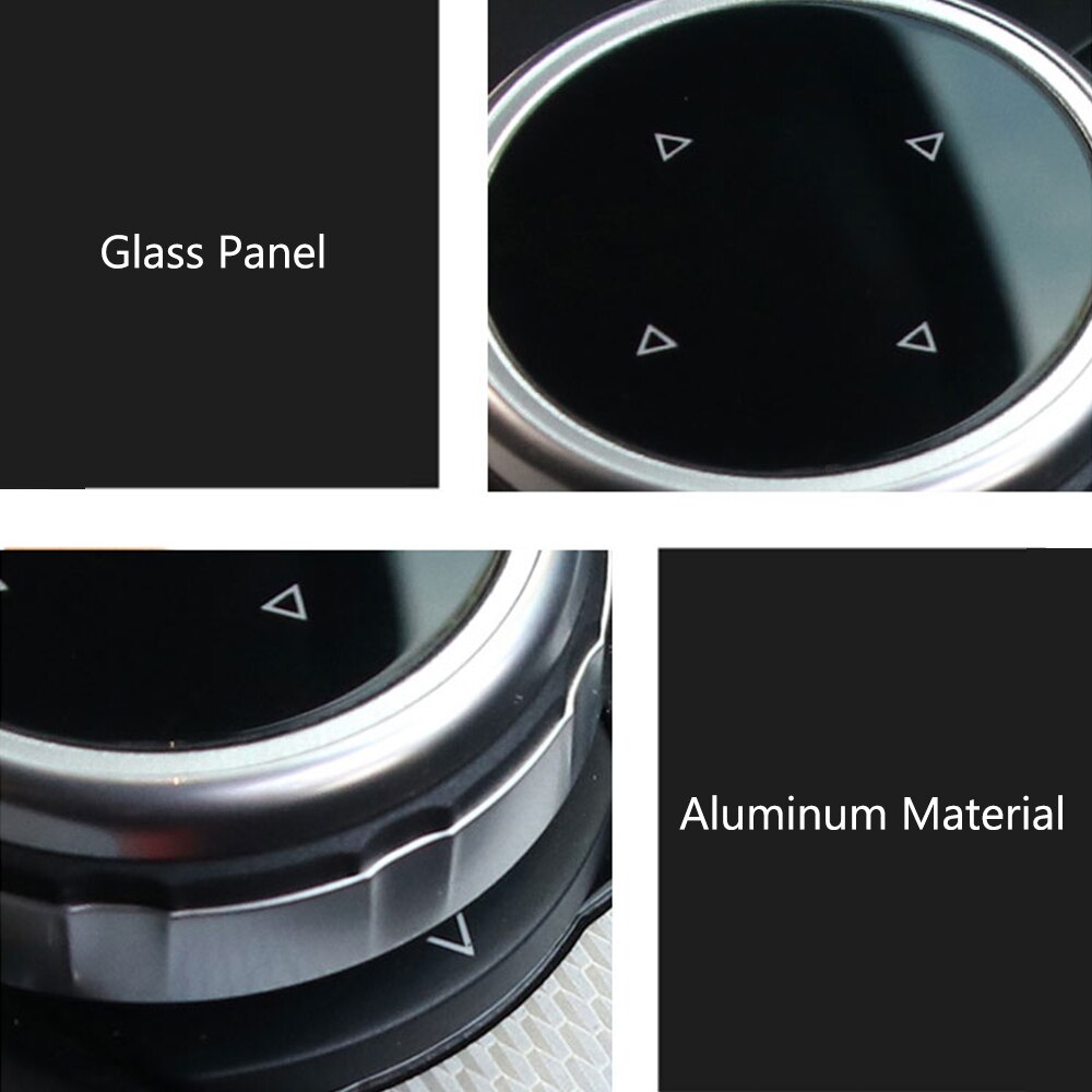 Aluminum Multimedia Control Knob Button Cover Cap For BMW 1 2 4 3 5 Series X1 X3 X5 X6 GT iDrive F30 E90 E92 E60 E61 Car Styling