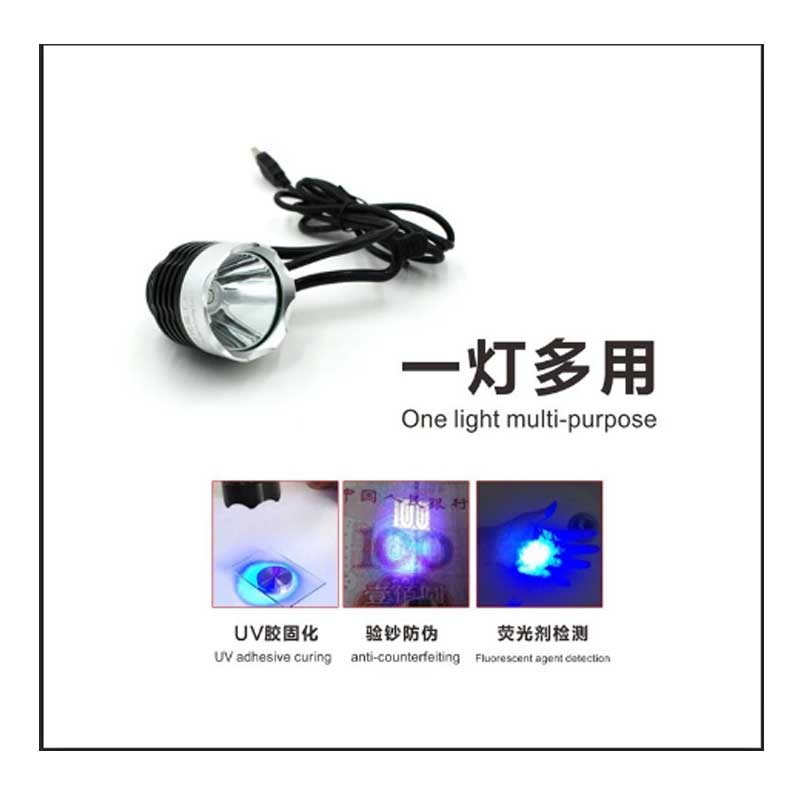 Sunshine SS-014-Lámpara led UV para curado de pegamento, luz led ultravioleta verde, luz púrpura, fuente de alimentación USB, 10 segundos