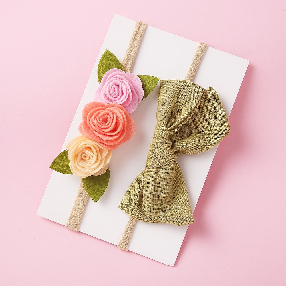 Baby hoofdband schattige strik meisjes hoofdbanden tulband pasgeboren bloem elastische hoofdbanden haarbanden kinderen baby haaraccessoires