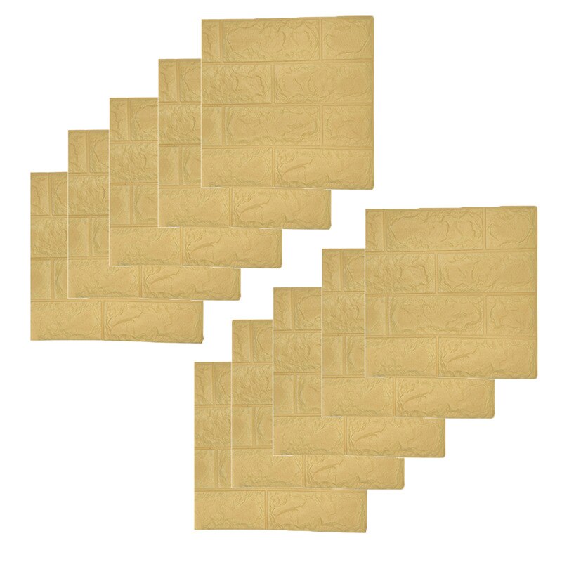 5/10 stk miljø 3d tapet sten mursten væg klistermærke panel øko skum væg mærkat covers gør det selvklæbende indretning: 02 10 stk
