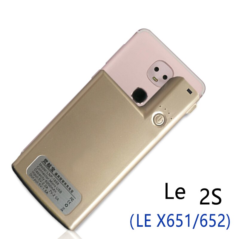 Funda con cargador de batería para Letv Leeco Le 2 Pro S3 2S, funda de carga portátil inteligente a prueba de golpes para Leeco Le Pro 3 Max 2: Le2s-Gold