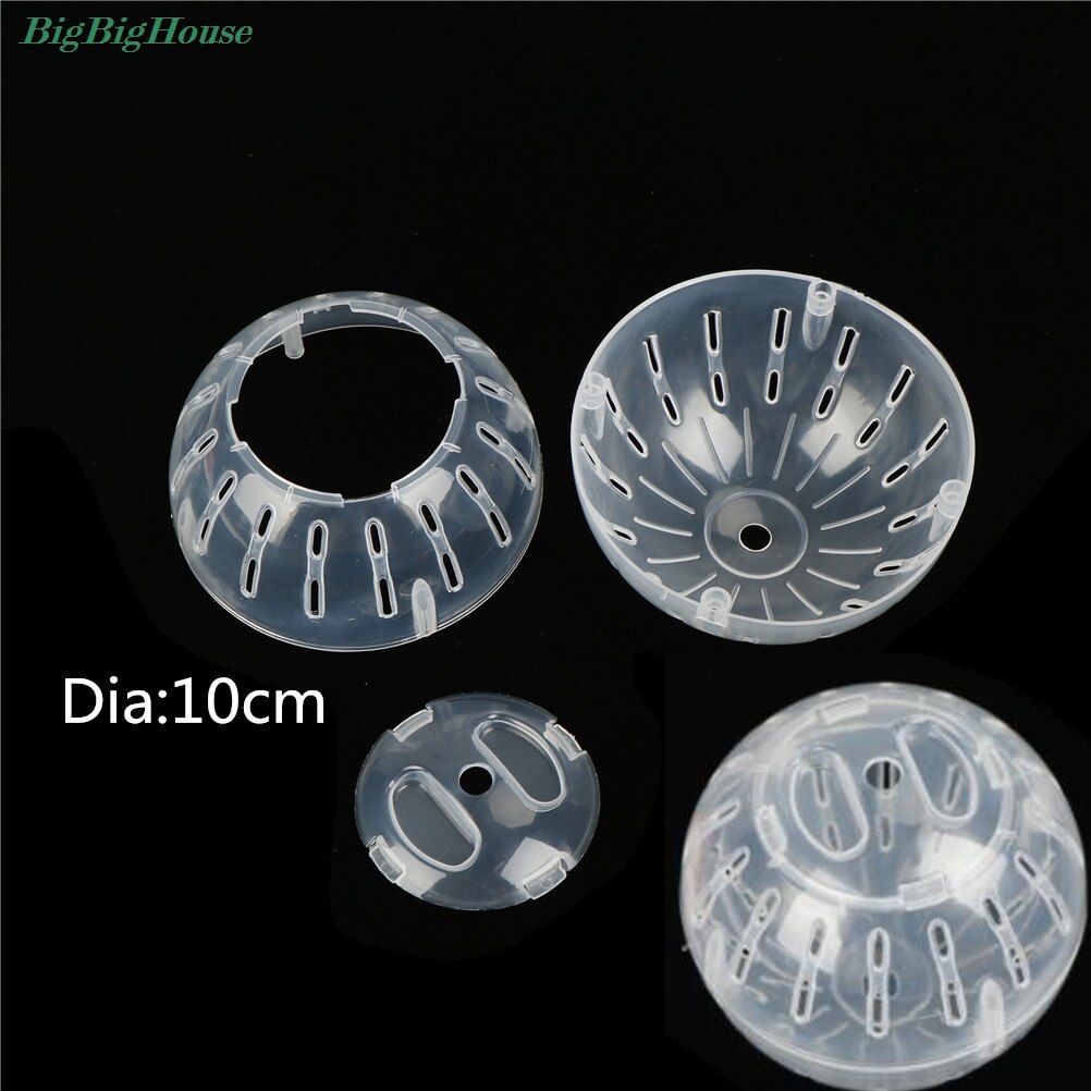 Bola transparente transpirable sin soporte para mascotas hámster, producto para mascotas pequeñas, para correr, 2 colores, plástico,: Clear
