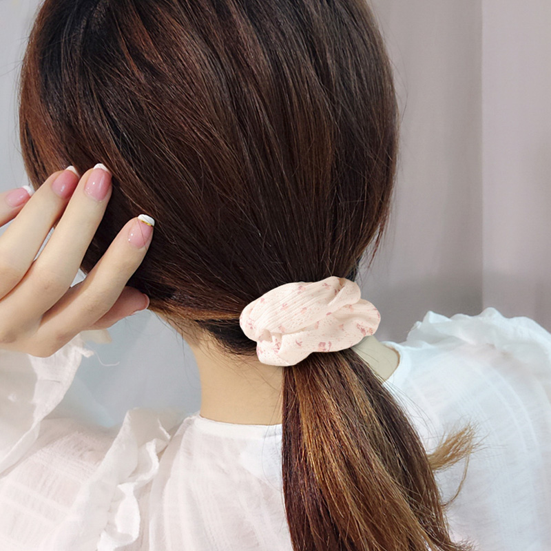 Coleteros coreanos con estampado Floral, cinta para el pelo, coletero, banda elástica para el pelo, lazos para el pelo, accesorios para el cabello