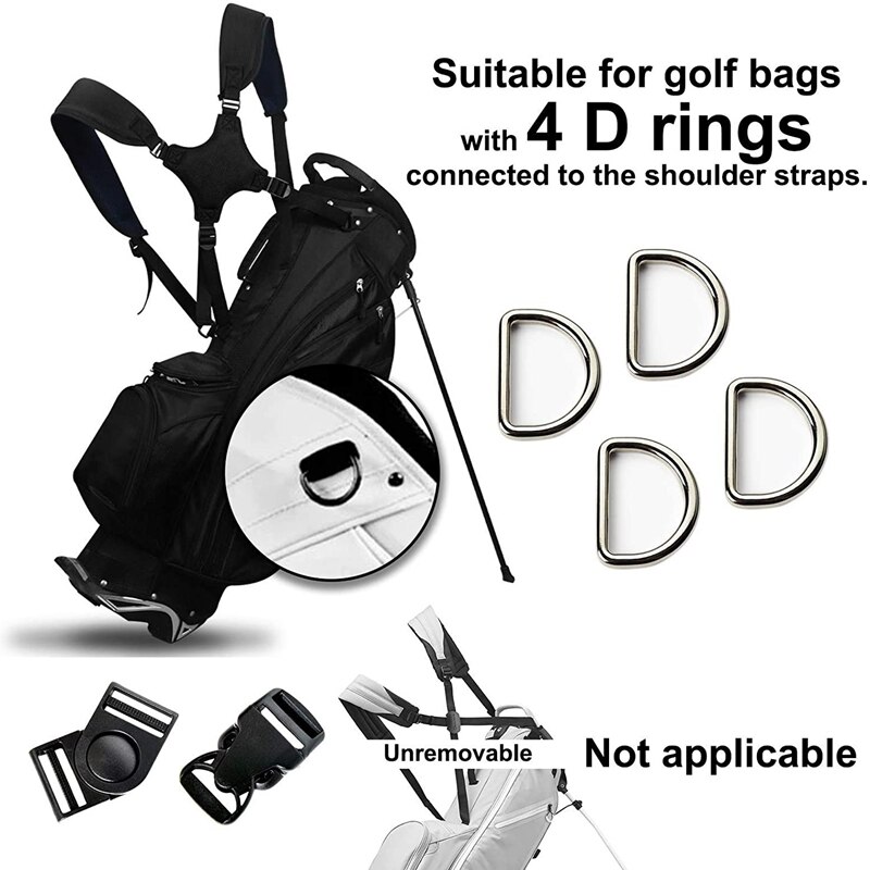 Topportable golf skulderstropp golf bag stropp erstatning komfort skulder justerbar stropp golf bag tilbehør