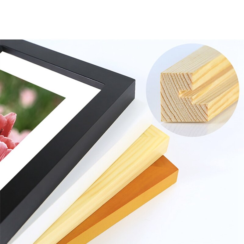 Picture Frames Solid Wood 10 X 10 Inch Photo Square Frame With Organic Glass For Embroidery