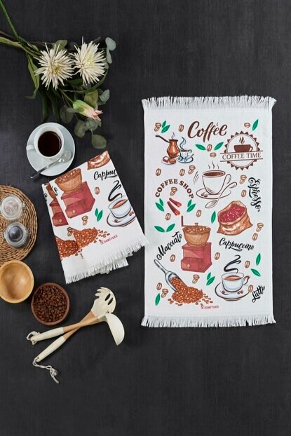 Tissu SERVIETTE découpage coton SERVIETTE haut VIP doux CHIC HART: Marron