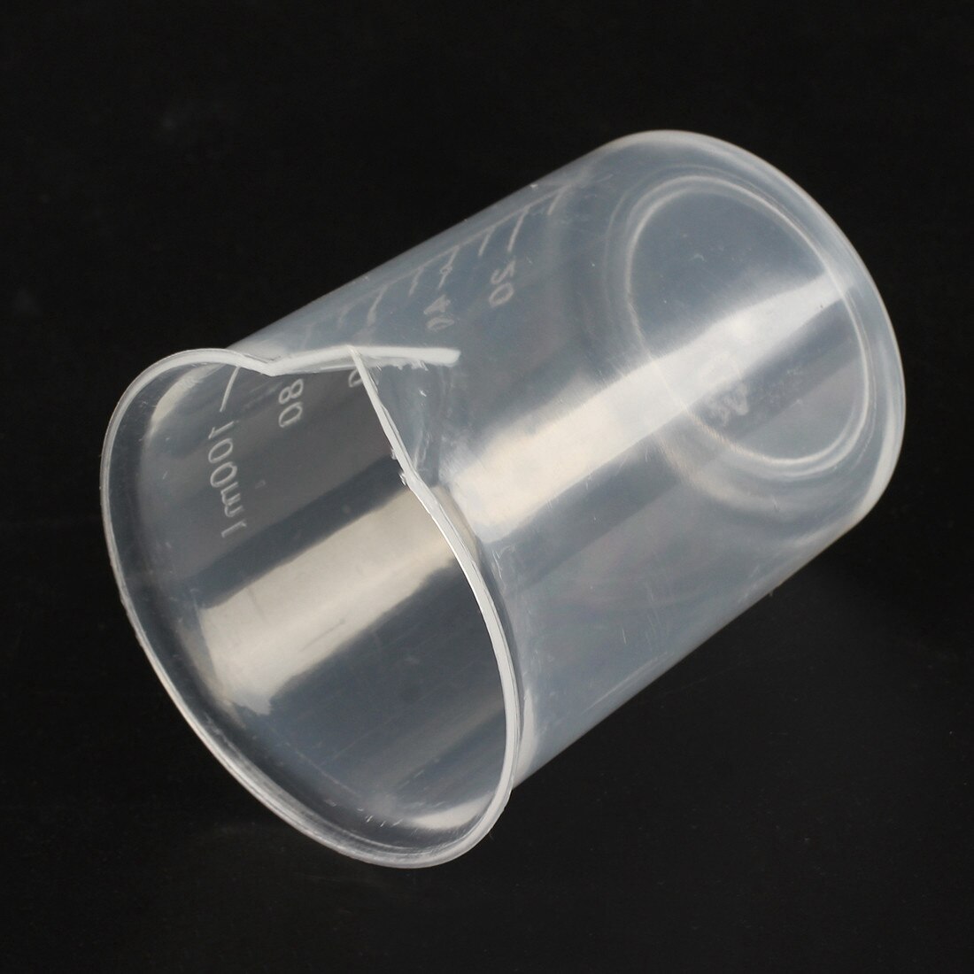 5 pieces of 100 ml Transparent measuring cup Laboratory plastic measuring cups