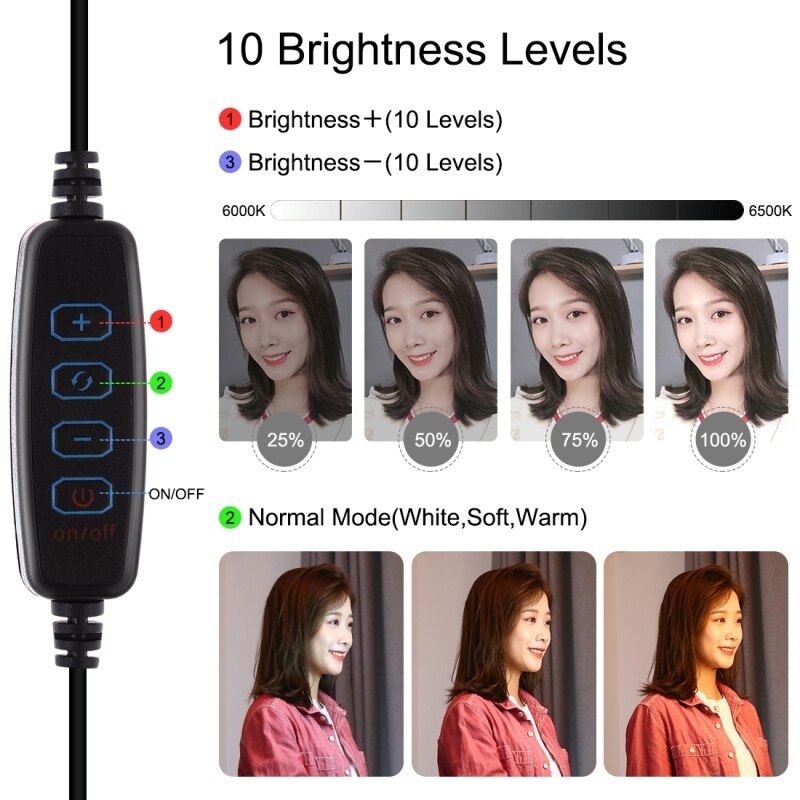 Gebogen Oppervlak Live Vullen Licht Broadcast Verfraaiing Light Usb Charger Verstelbare Helderheid Voor Indoor Outdoor Fotografie