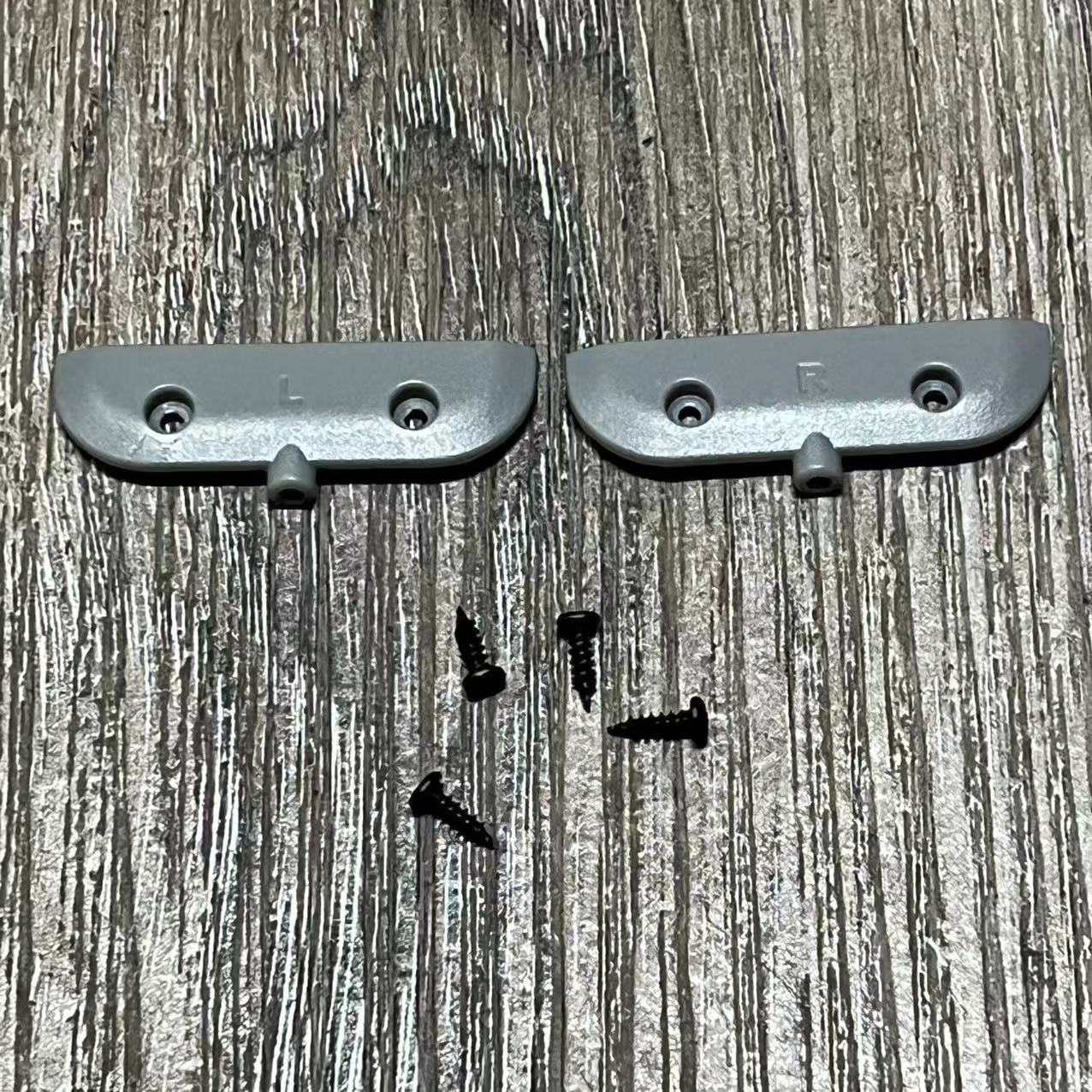 Piezas de repuesto originales para auriculares para juegos CORSAIR HS80 RGB/HS80 MAX, piezas de reparación de hebilla de bisagra de plástico de repuesto: Dim gris