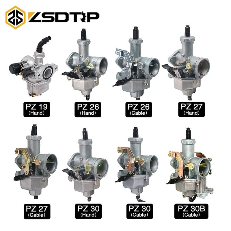 Zsdtrp  pz19 pz26 pz27 pz30 karburator carb atv dirt bike pit quad go kart buggy til 175cc 200cc 250cc motorcykel dirt bike