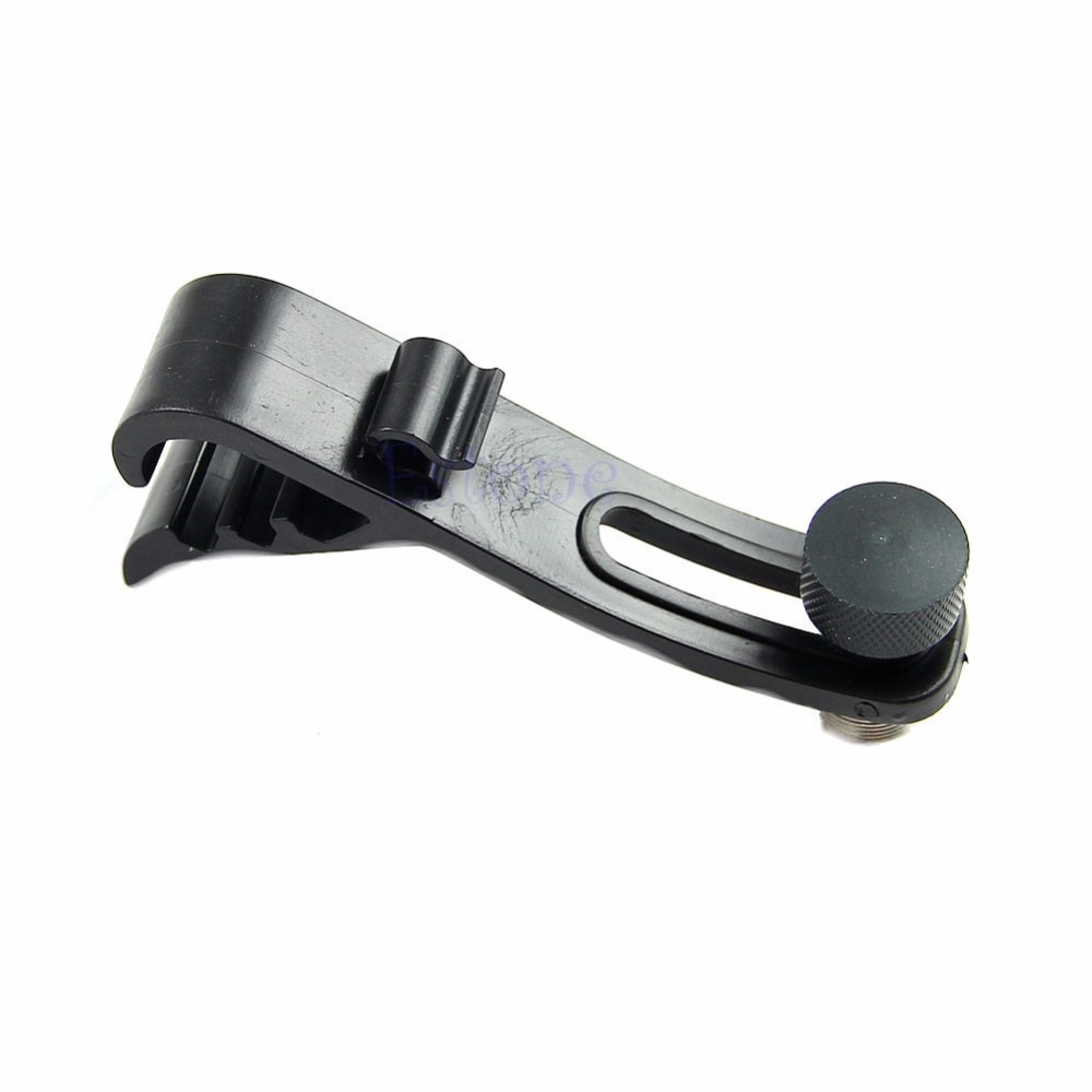 Drum Microphone Mic Rim Clamp Holder - Toms, Snare and Percussion Clip Black