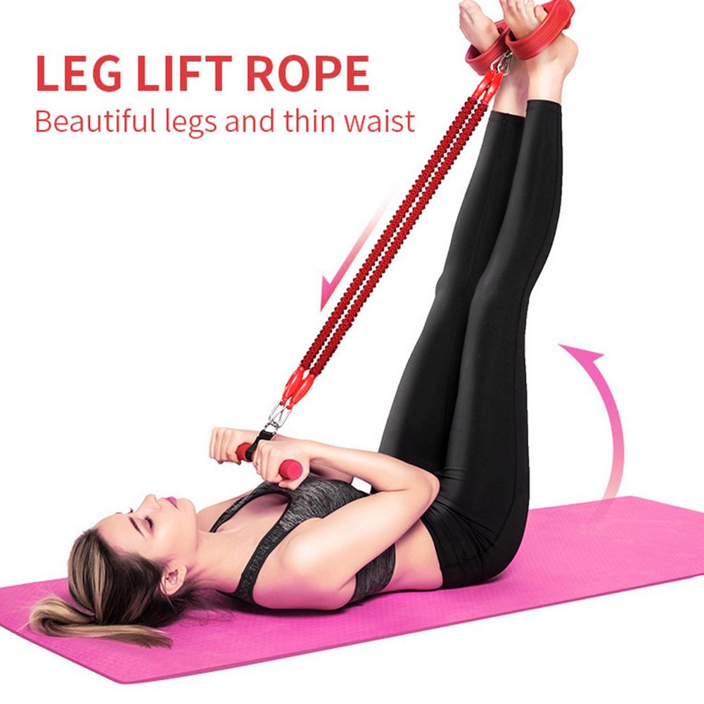 11pcs Tension Tube Fitness Exercise Slimming Training Multifunctional Four-tube Tensioner Latex Anti-breaking Exercise Fitness