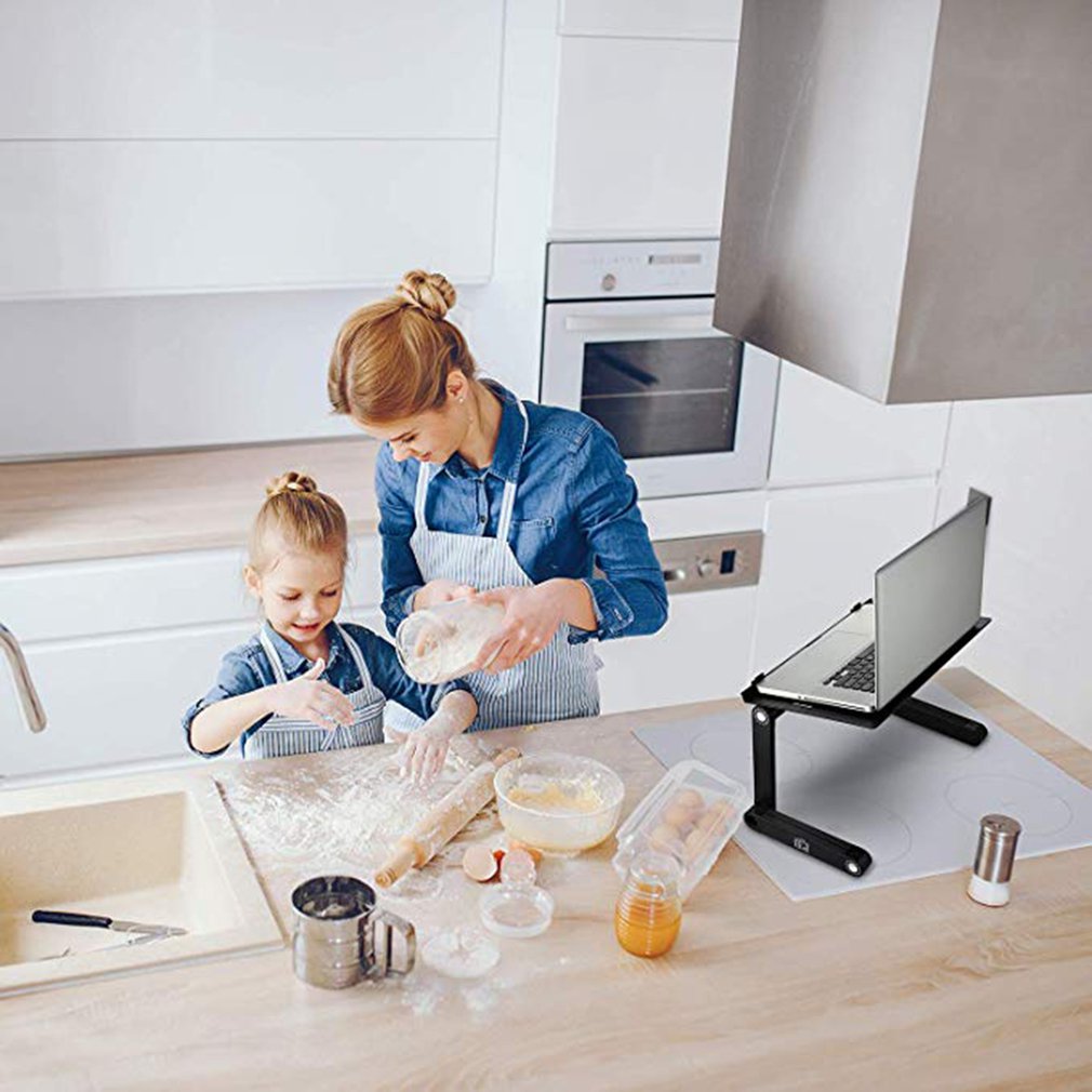 Portable Foldable Adjustable Folding Table With Mouse Board For Laptop Desk Computer Notebook Stand Tray For Sofa Bed