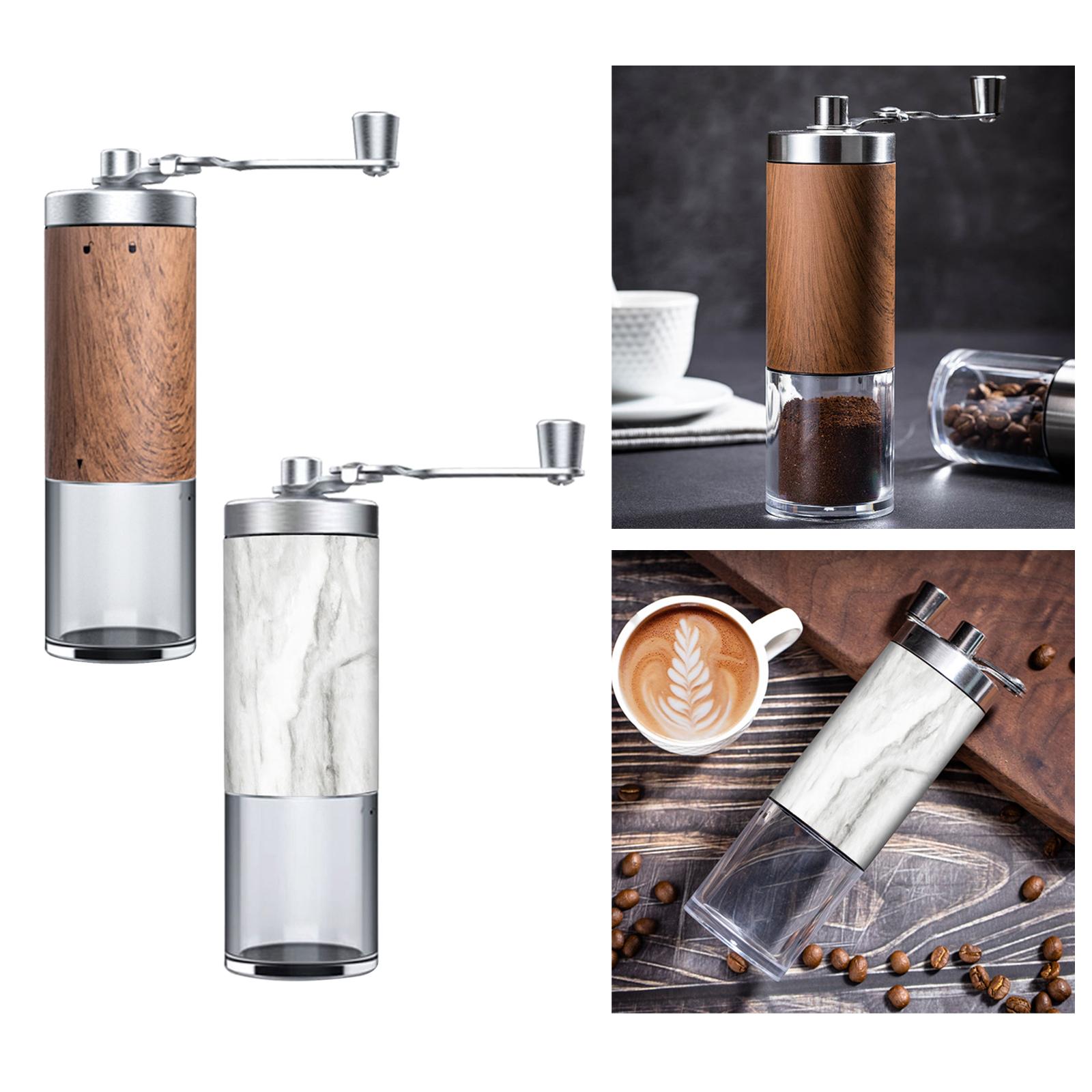 Manual Coffee Grinder Adjustable Hand Coffee Grinder Burr Grinder with Coffee Filter Espresso Grinder Hand Mill