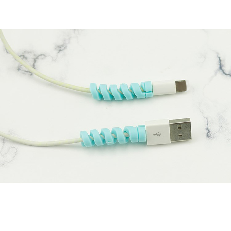 10Pcs Spiraal Kabel Protector Saver Cover Anti-Breuk Voor Oortelefoon Wire Cable Cord Protector Voor Usb Charger Cable telefoons Kabel