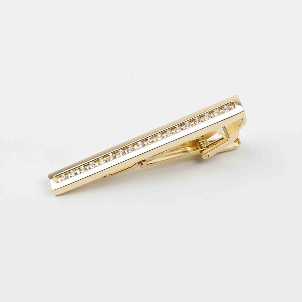 Slips klip skal købe klassiske trendy mænd guld metal smykker mandlig business banket bar slips clips lås tilbehør: 6