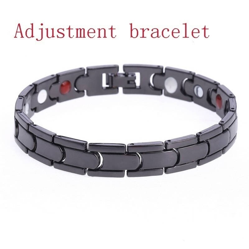 3 IN 1 Mens Health Energy Bracelet Bangle for Arthritis Twisted Healthy Magnetic Bracelet for Women Power Therapy Magnets: Black