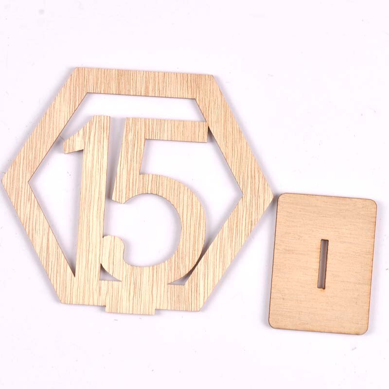 10Pcs Seating Assignment Wooden Place Card Holder Wedding Props Dinner Seat Number Cards Figure Indicator Party Supplies m2628