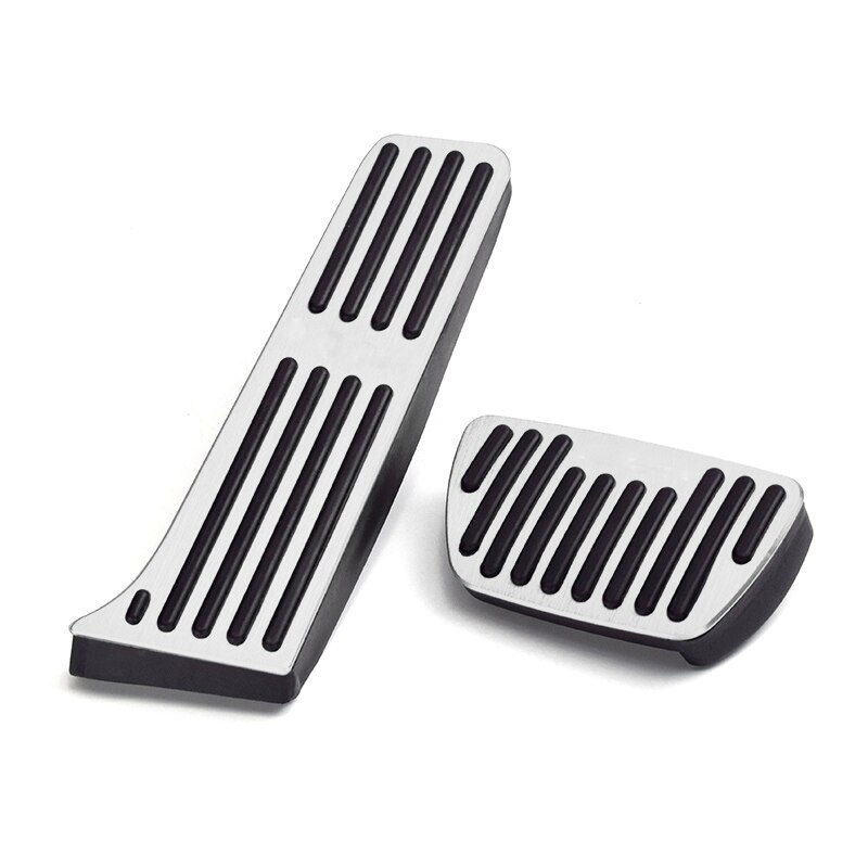 Auto Gaspedaal Gas Rem Voetsteun Pedalen Non Slip Pad Cover Case At Voor Toyota Camry 2006 Accessoires: Camry 2018 AT Silver