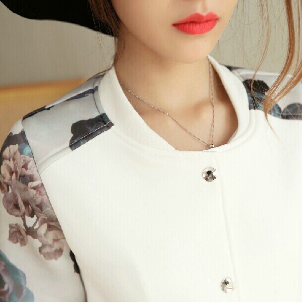 Vrouwen Jas Jas Feminina Naties Wind Gedrukt Korte Dunne Uitloper Baseball Tops Plus Size 3XL