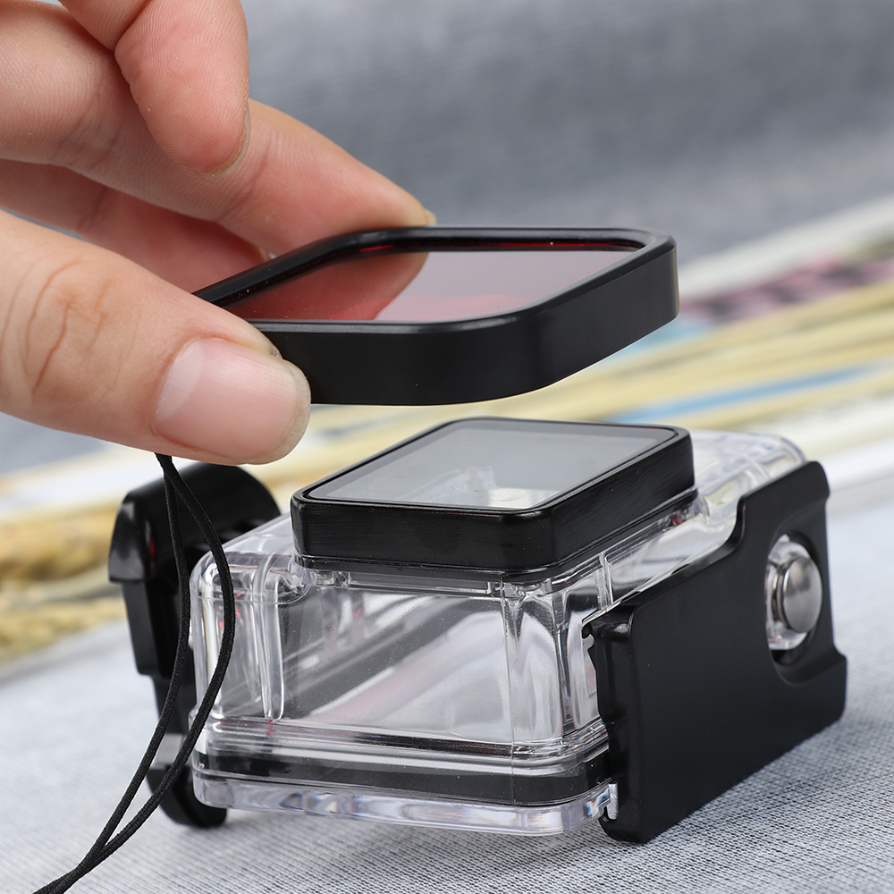 Para GoPro Hero 5 Hero 6 7 accesorios buceo subacuático Filtro de color para objetivos Set para Go Pro HERO5 HERO6 negro Super Suit Housing