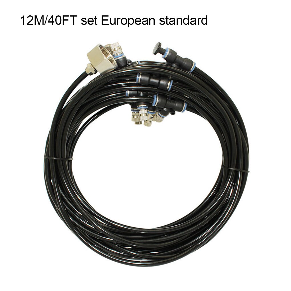 Water Spray Kit 20-60FT Wet Fog Garden Nebulizer Outdoor Misting System Water Mist For Greenhouse Humidification Patio Cooling: NO.04